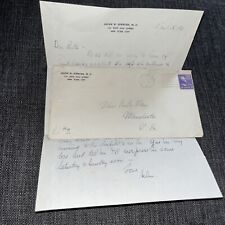 Vintage 1941 Correspondence from NYC Female Doctor Letterhead: New York City NY picture