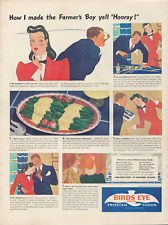 1940 Birds Eye Frosted Foods How I Made Farmer's Boy Yell Hooray Vtg Print Ad picture