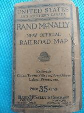 Vintage 1930 Rand McNally 35¢ Official Railroad Map of the United States picture