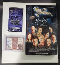 2015 FIREFLY THE VERSE BASE SET COMPLETE 171 CARD SET, AUTOGRAPH, EMPTY BOX picture