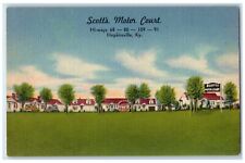 c1940's Scott's Motor Court Hotel & Restaurant Hopkinsville Kentucky KY Postcard picture