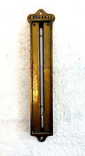 VTG Solid Brass BUCKEYE Incubator Co Thermometer Springfield OH USA 12
