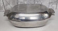 Vintage Nambe 15 Aluminum Casserole Dish w/ Lid - 10-1/2