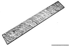 10” Hand Forged Damascus Steel Billet bar fire pattern Width 2”1/8” Thick picture