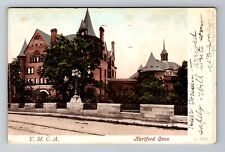 Hartford CT-Connecticut, YMCA Building, Antique, Vintage c1905 Souvenir Postcard picture