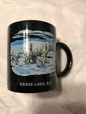 Vintage Dease Lake BC Banawe Canada Mug Cup Polar Bear Wildlife Souvenir Travel picture