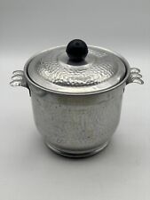 Vintage Nasco Italy Hammered Aluminum Ice Bucket For Two picture