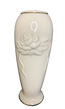 Lenox Flower Vase Embossed Rose Bud  7.5