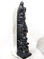 Large Resin and Stone Canadian Haida Art Totem 11.50