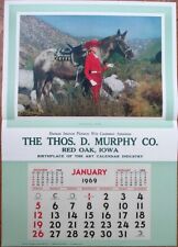 Pinup Cowgirl 1969 20x27 Poster Advertising Calendar Woman Horse Appaloosa Pride picture