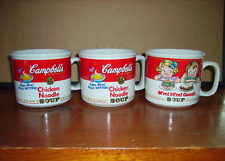 Campbells Soup Large Mugs, Lot of 3, two designs. 1 is 1993 2 are 1997 picture