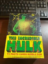 Topps 1979 The Incredible Hulk Trading Card Box 36 vibrant sealed packs picture