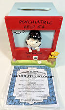 PEANUTS The Bradford Exchange - The Doctor is In TISSUE HOLDER- w/ COA Limit Ed. picture