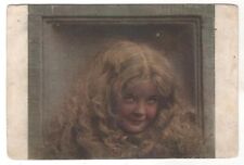 Antique Postcard  Morning dawn Girl golden-haired Ed. Richard OLD Russian picture