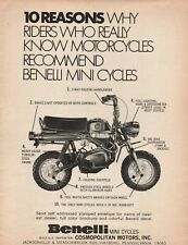 1971 Benelli Mini Cycles - Vintage Motorcycle Ad picture