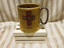 Vintage Britannia Designs Dartmouth England Cup Mug Brown Silver York Nice 3.5