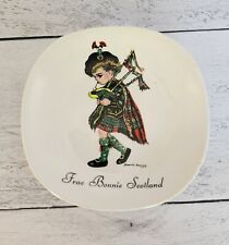Vintage Brownie Downing Plate FRAE BONNIE SCOTLAND Bagpipe Boy J.H. Weatherby picture