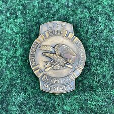 Vintage NRA National Rifle Association Of America Life Member Tie Lapel Pin picture