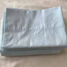 Vtg Springmaid Wondercale BLUE Double Full Flat Sheet + 2 Pillow Cases 1960s picture