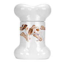 Smooth Fox Terrier Bone Shaped Treat Jar picture