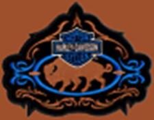 HARLEY DAVIDSON TRIBAL BUFFALO B&S PATCH  8 INCH PATCH.  picture