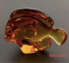Baccarat Amber Tropical Fish Figurine picture