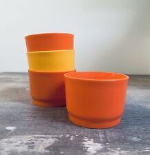 4 VINTAGE ~ Tupperware - Stackable Round Snack Cups picture