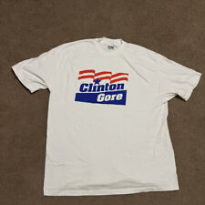 VINTAGE CLINTON GORE CAMPAIGN T SHIRT SIZE XXL MADE IN USA picture