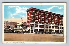 Enid OK-Oklahoma, East Side Of Square, Advertisement, Vintage Postcard picture