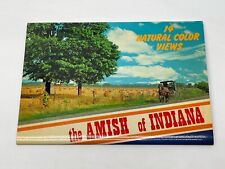 1960s Indiana Penrod Amish Souvenir Scenic Travel Topo Picture Post Card Booklet picture