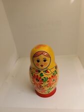 Old handmade Russian Nesting Dolls  picture