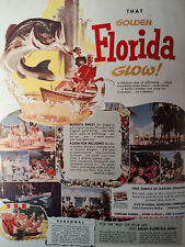 1953 Esquire Original Art Ad Advertisement FLORIDA TOURISM Front Cover picture
