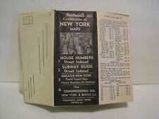 NOSTRAND'S 10 CENT COMBINATION OF NEW YORK MAPS HOSE NUMB SUBWAY CONGRES DIST picture