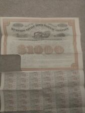 Memphis and Little Rock Railroad - First Mortgage Bond $1,000, No. 272, Jan 1904 picture