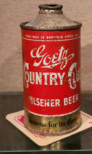 1938 GOETZ COUNTRY CLUB LOW PROFILE CONE TOP BEER CAN IRTP ST JOSEPH MISSOURI picture