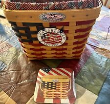 1998 Longaberger 25th Anniversary Join Our Celebration Basket Liner & Protector picture