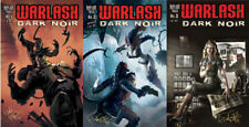 WARLASH: DARK NOIR issues 1,2,3 Signed by Creator Frank Forte Science Fiction picture