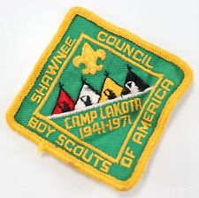 Vintage 1971 Shawnee Council Camp Lakota 30th Annv Boy Scouts America Camp Patch picture
