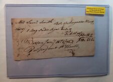 RARE Vintage Document 1795-1796 India Sugar Boston Mass. Early Stocks & Bonds picture