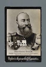 1901 Ogden's Guinea Gold Cigarettes, Vice Admiral Alexeieff. EX picture
