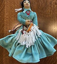 NAVAJO WOMAN DOLL SIGNED BY CT Vintage picture