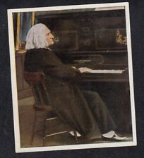 Vintage 1934 Trade Card of Hungarian Composer & Violinist FRANZ LISZT picture