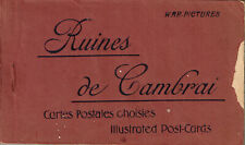 Ruines de Cambrai Ruins of Cambrai 1918 20 War Pictures Booklet of Post Cards picture