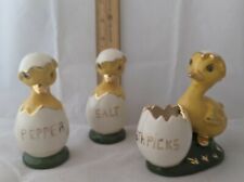 Duck Salt And Pepper Shakers And Toothpick Holder (G) picture