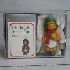 Vintage Bradford Christmas Ornament Just For You Holiday Figurine 1983 picture