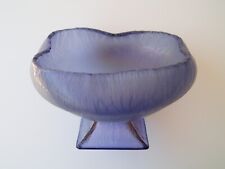Antique Northwood Purple Tree of Life Stretch Glass Footed Bowl Iridescent 1920s picture