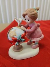 1993 ENESCO SISTERS AND BEST FRIENDS PEACE ON EARTH PORCELAIN FIGURE PRE-OWNED  picture