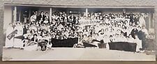 c1900s YWCA Club Illinois Michigan Indiana Pennants RPPC Real Photo Postcard 9” picture
