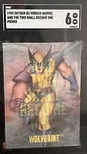 1995 Fleer DC VERSUS MARVEL AND TWO SHALL BECOME ONE WOLVERINE BATMAN PROMO CARD picture
