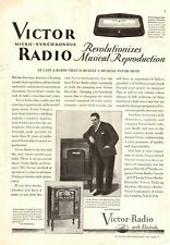 1929 Victor Radio Vintage Print Ad Revolutionizes Musical Reproduction  picture